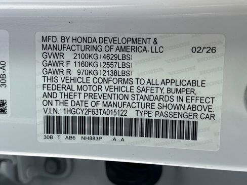 New 2026 Honda Accord EX-L image 28