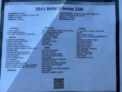 Used 2011 BMW 328i Convertible RWD image 49