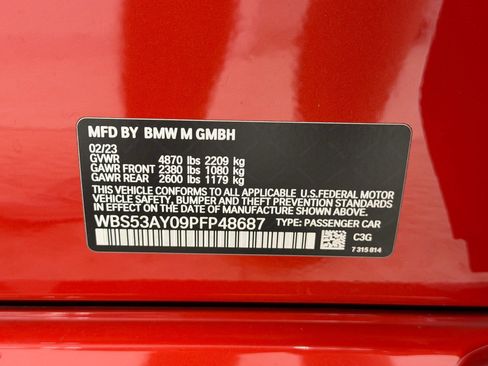 Used 2023 BMW M3 Sedan w/ Parking Assistance Package image 21