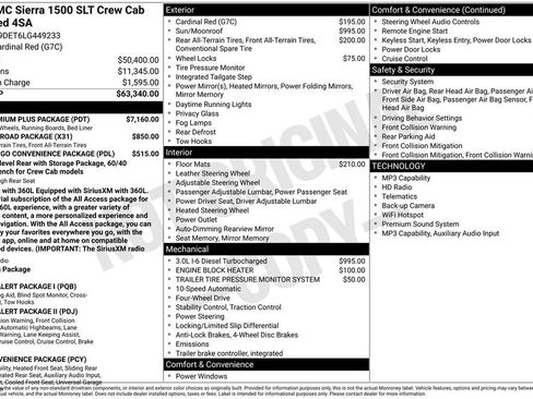 Used 2020 GMC Sierra 1500 SLT w/ SLT Premium Plus Package AWD/4WD image 70