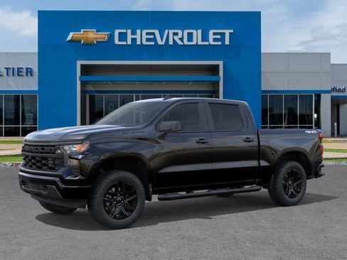 New 2026 Chevrolet Silverado 1500 Custom w/ Turbomax Blackout Package AWD/4WD image 2