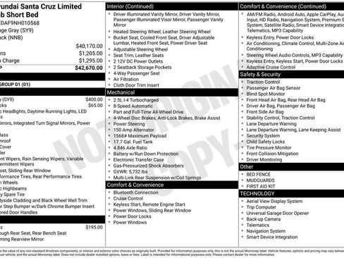 Used 2022 Hyundai Santa Cruz Limited image 17