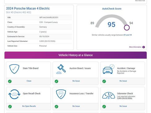 Certified 2024 Porsche Macan 4 Electric AWD/4WD image 28
