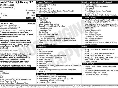 Used 2022 Chevrolet Tahoe High Country w/ Premium Package 2 image 1