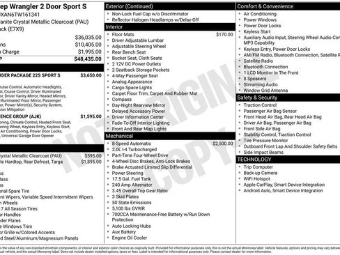 New 2026 Jeep Wrangler Sport AWD/4WD image 19