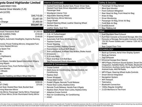 Used 2024 Toyota Grand Highlander AWD image 7