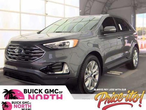 Used 2021 Ford Edge Titanium w/ Cargo Accessory Package FWD image 1