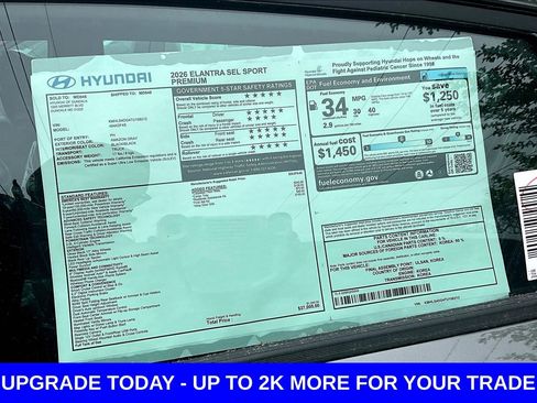 New 2026 Hyundai Elantra SEL Sport Premium FWD image 15