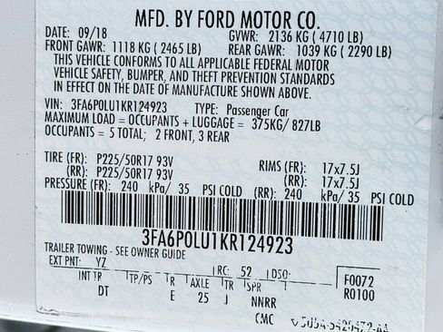 Used 2019 Ford Fusion SE FWD image 46