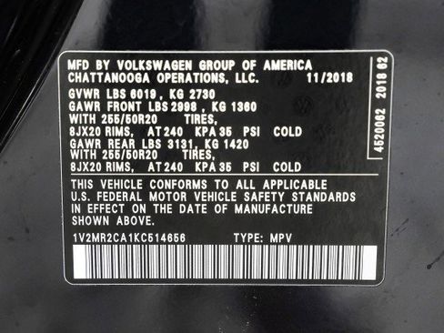 Used 2019 Volkswagen Atlas SEL image 57