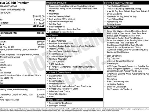 Used 2023 Lexus GX 460 Premium w/ Accessory Package AWD/4WD image 16