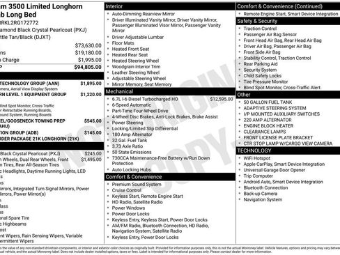 Used 2024 RAM 3500 Limited w/ Towing Technology Group AWD/4WD image 63