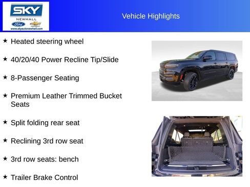 Used 2023 Jeep Grand Wagoneer L Series III w/ Rear Seat Video Group 1 image 52