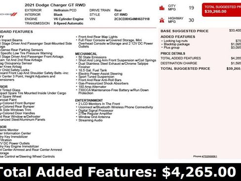 Used 2021 Dodge Charger GT w/ Plus Group image 3