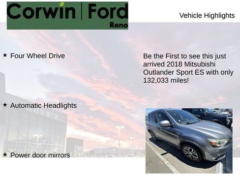 Used 2018 Mitsubishi Outlander Sport ES AWD/4WD image 4