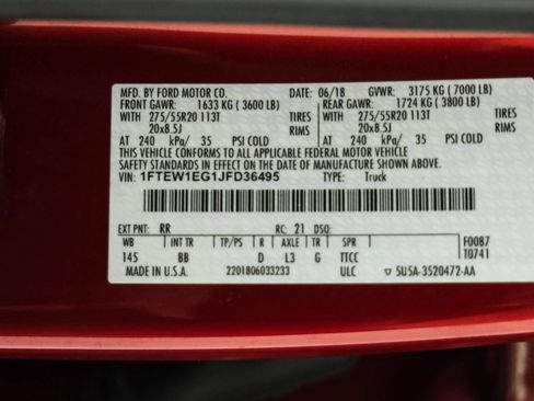 Used 2018 Ford F150 Platinum w/ Equipment Group 701A Luxury AWD/4WD image 52