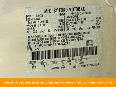 Used 2025 Ford Explorer Active RWD image 32