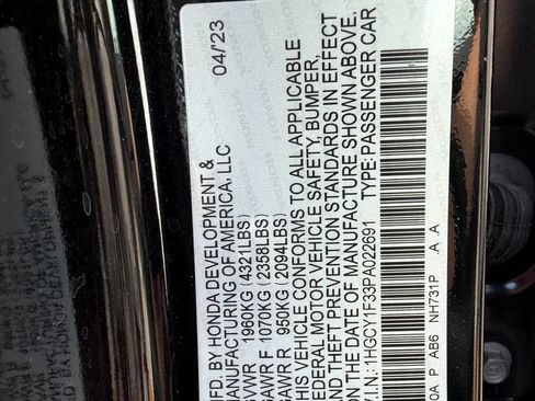 Used 2023 Honda Accord EX image 32