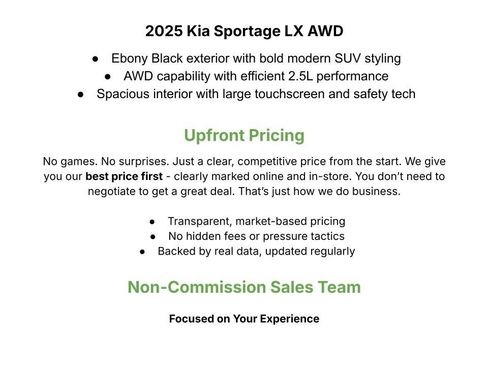 Certified 2025 Kia Sportage LX AWD/4WD image 2
