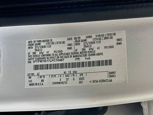 Used 2020 Ford F150 Platinum w/ Equipment Group 701A Luxury AWD/4WD image 39