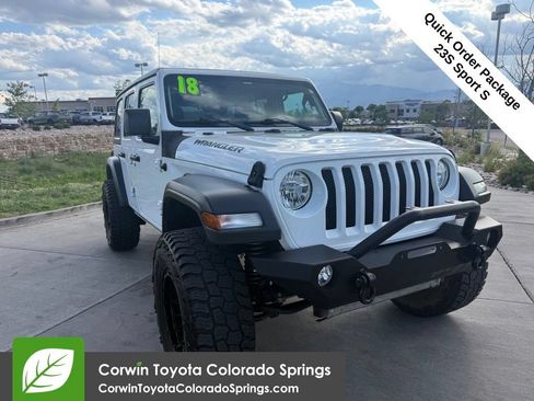 Used 2018 Jeep Wrangler Unlimited Sport S AWD/4WD image 1