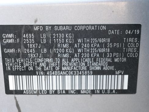 Used 2019 Subaru Outback 2.5i Limited AWD/4WD image 20