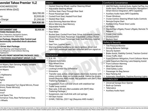 Used 2019 Chevrolet Tahoe Premier AWD/4WD image 31