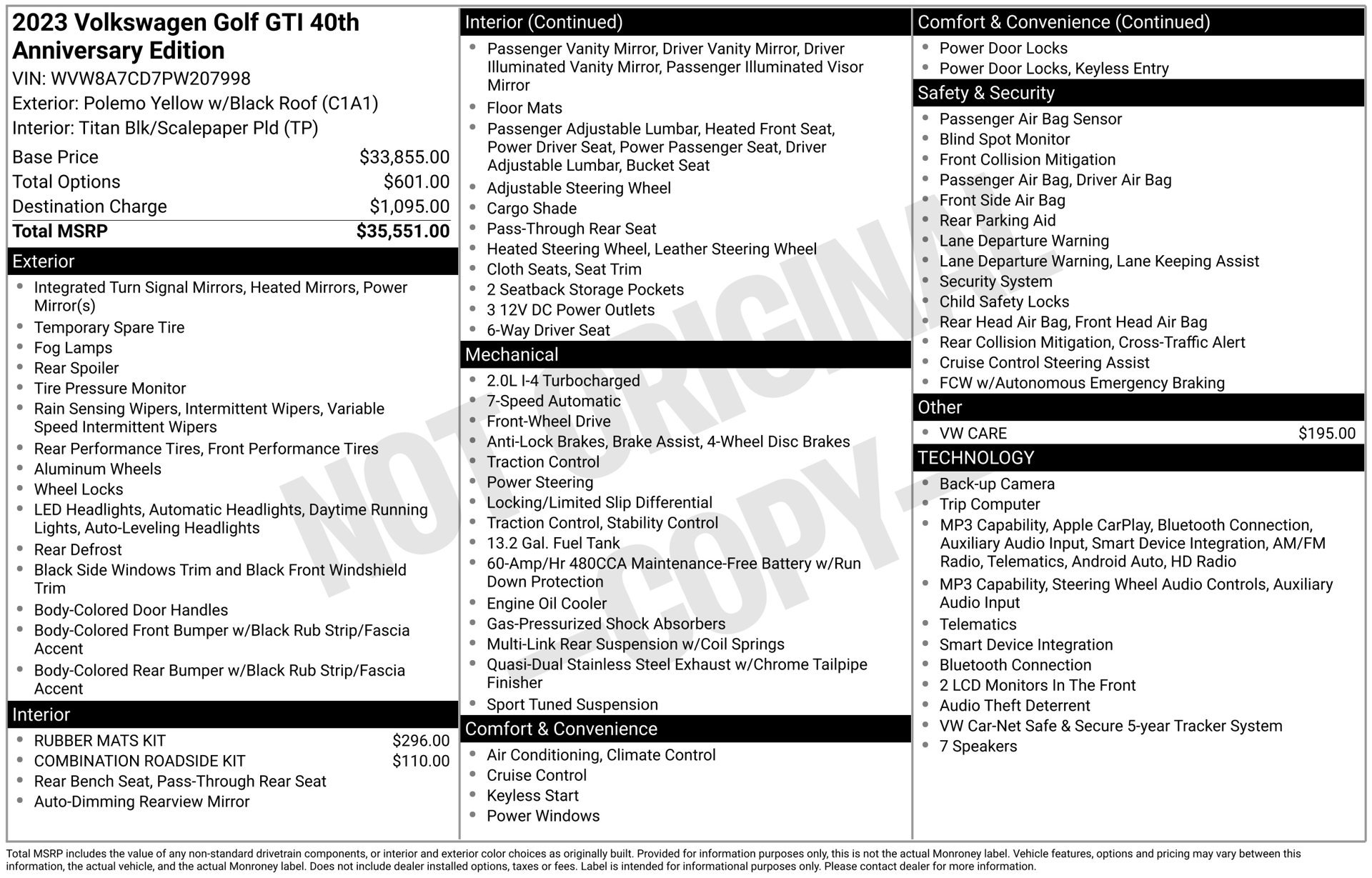 Used 2023 Volkswagen GTI 40th Anniversary Edition FWD image 19