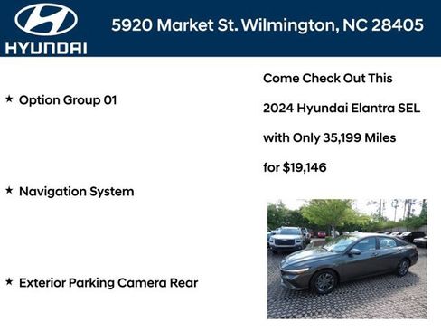 Certified 2024 Hyundai Elantra SEL FWD image 6