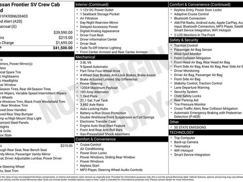 Used 2025 Nissan Frontier SV image 5