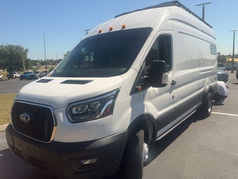 Used 2023 Ford Transit 350 148 High Roof DRW AWD w/ Exterior Upgrade Package image 2