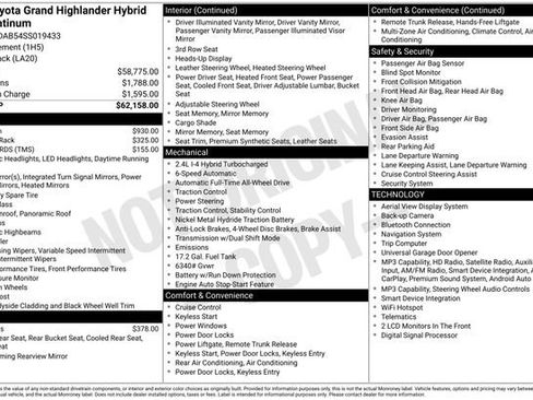 Used 2025 Toyota Grand Highlander AWD Hybrid image 2