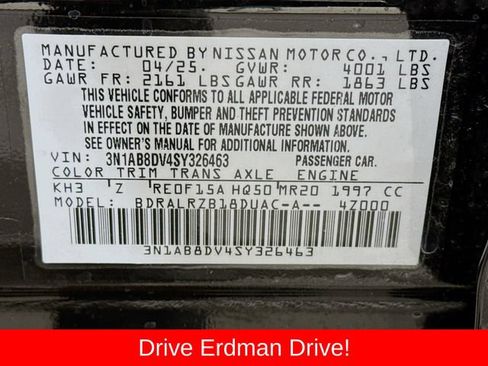 Used 2025 Nissan Sentra SR w/ Midnight Edition FWD image 32