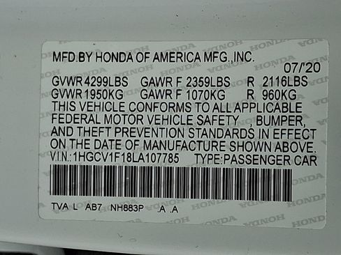 Used 2020 Honda Accord LX image 26