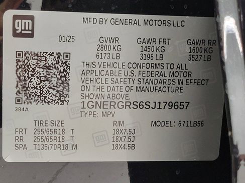 Certified 2025 Chevrolet Traverse LT w/ LPO, Floor Liner Package image 29