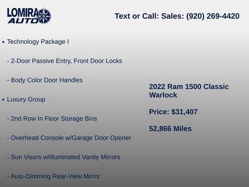 Used 2022 RAM 1500 Classic Warlock AWD/4WD image 14