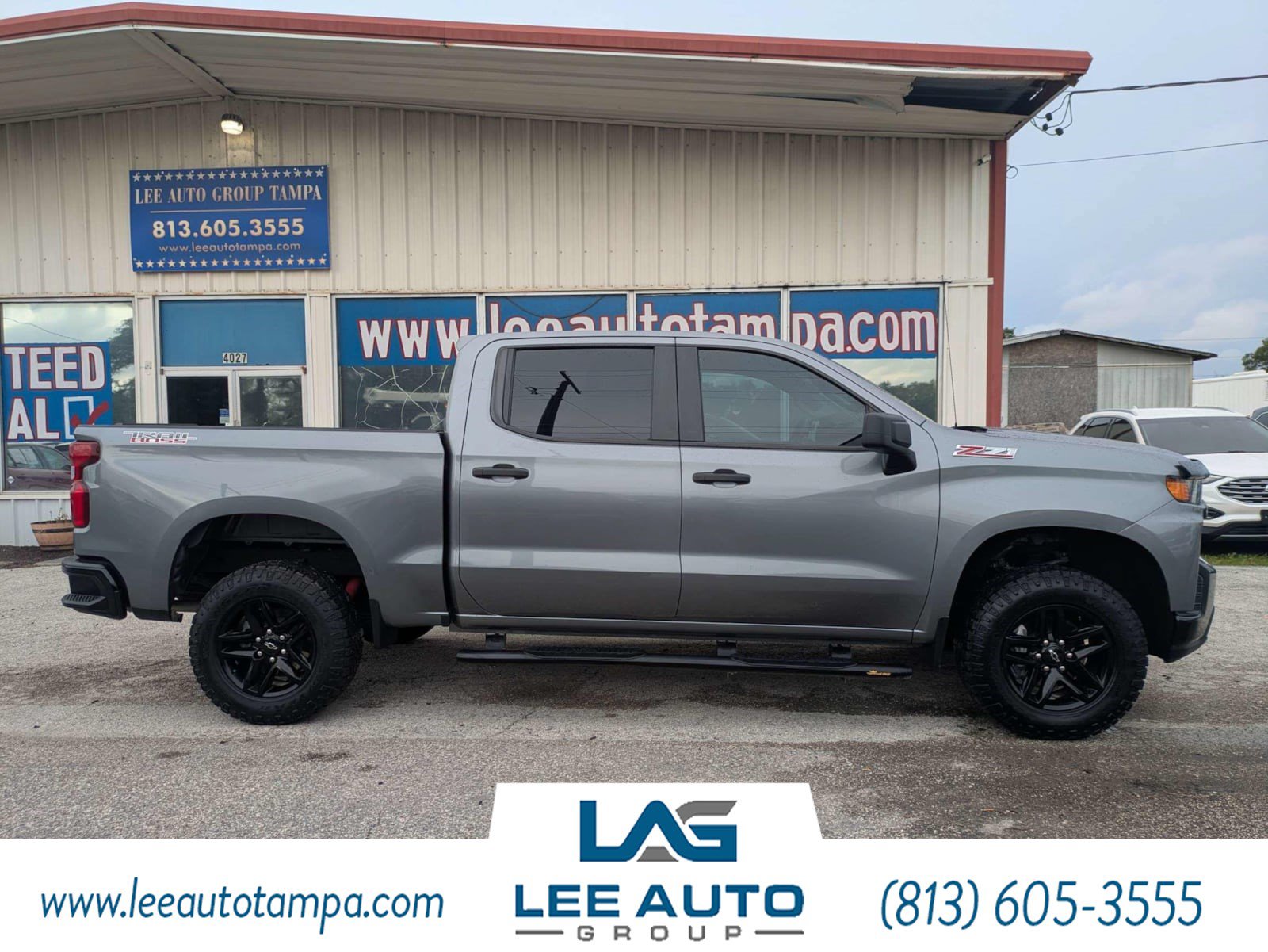 Used 2021 Chevrolet Silverado 1500 Custom Trail Boss w/ LPO, Dark Essentials Package AWD/4WD image 2