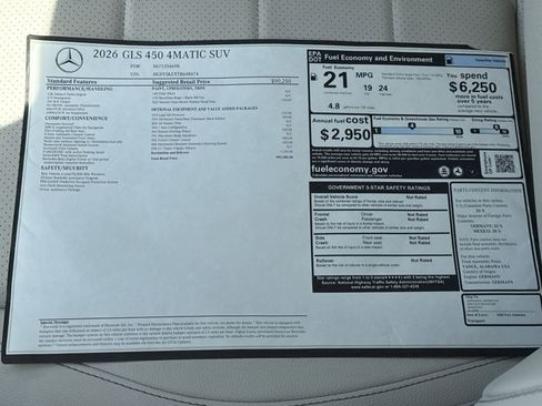 New 2026 Mercedes-Benz GLS 450 4MATIC image 40