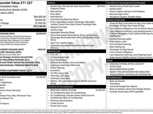 Used 2024 Chevrolet Tahoe Z71 w/ Luxury Package image 4