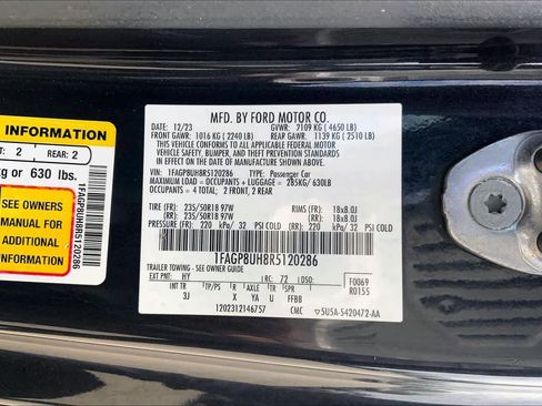 Used 2024 Ford Mustang Premium RWD image 30