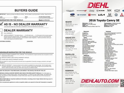 Used 2016 Toyota Camry SE image 32