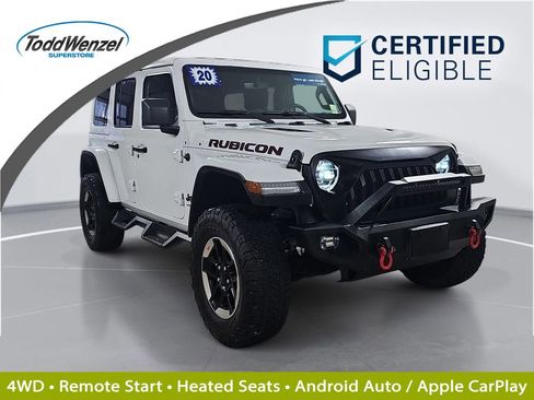 Used 2020 Jeep Wrangler Unlimited Rubicon w/ Uconnect 4C Nav & Sound Group AWD/4WD image 1