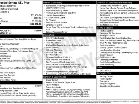 Used 2022 Hyundai Sonata SEL Plus w/ Cargo Package image 6