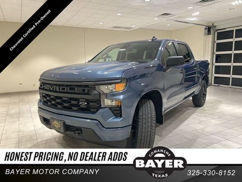 Certified 2024 Chevrolet Silverado 1500 Custom w/ LPO, Dark Essentials Package RWD image 1