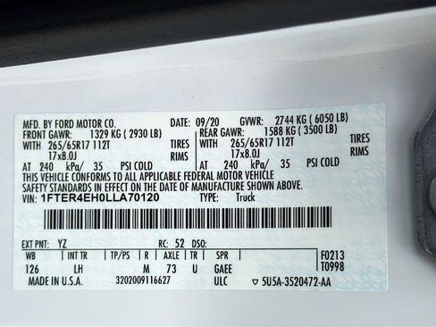 Used 2020 Ford Ranger XLT w/ Equipment Group 301A Mid image 35