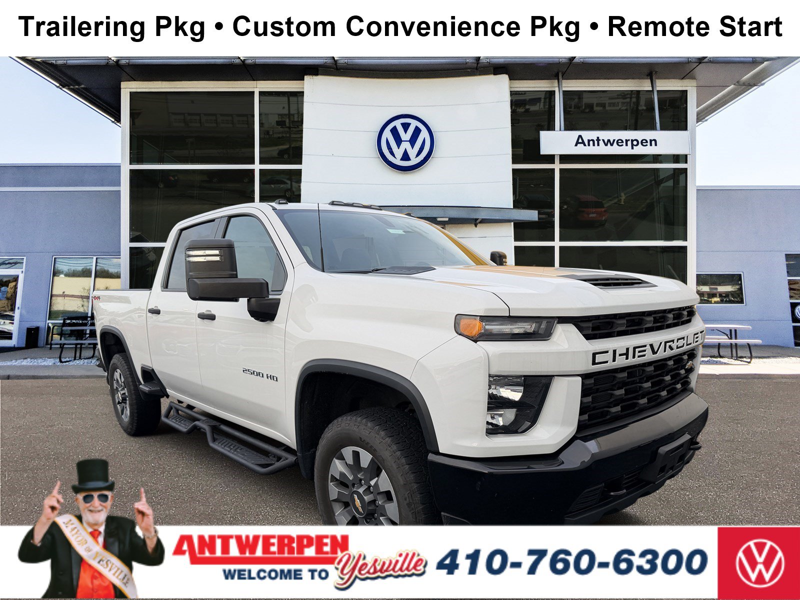 Used 2023 Chevrolet Silverado 2500 Custom w/ Custom Convenience Package AWD/4WD image 1