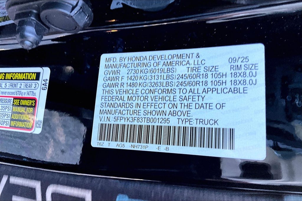 Used 2026 Honda Ridgeline Black Edition image 16