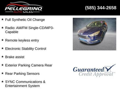 Used 2016 Ford Focus SE w/ Equipment Group 201A FWD image 2