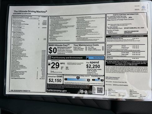 New 2026 BMW X3 xDrive30i w/ Premium Package AWD/4WD image 46