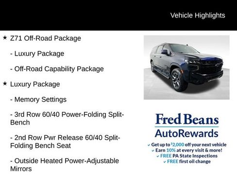 Used 2023 Chevrolet Suburban Z71 w/ Luxury Package AWD/4WD image 10
